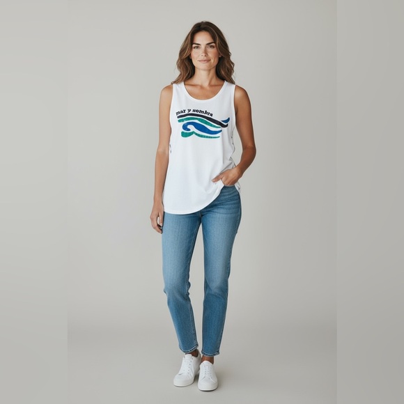 Chaser Tops - Chaser Mar Y Sombra Tank Top Small